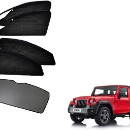Side Window, Rear Window Sun Shade For Mahindra Thar-image-43