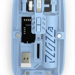 JAXTER Pureview Transparent Wireless and Bluetooth Rechargeable Mouse Wireless Ambidextrous Optical Gaming Mouse with Bluetooth-24
