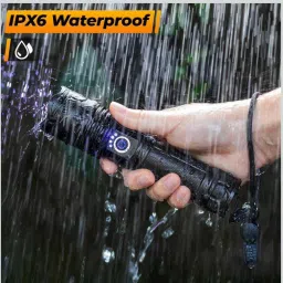 oximus 5modes Led 99000 Lumens Flash Light Torch High Power, XHP70.2 Powerful Charging Torch image 4