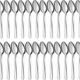 Set of 24 , Dinner Spoon/Tea Spoon/Elite/Sigma Stainless Steel Ice Tea Spoon, Coffee Spoon, Cream Spoon, Tea Spoon, Table Spoon Set-image-12