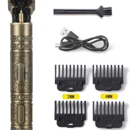 VISHMART Professional Vintage T9 Hair Trimmer Clipper T-Shape Design & Dragon Style G177 Trimmer 120 min Runtime 4 Length Settings-image-32