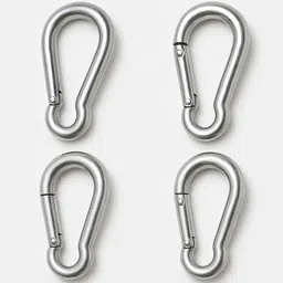 leosportz 8mm Thickness Snap Hooks Heavy Duty Stainless Steel Fit for Gym,Climbing,Camping Locking Carabiner-picture-44