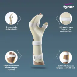 tynor Hand Resting Splint, Beige, Left, Small, 1 Unit Splints image 3