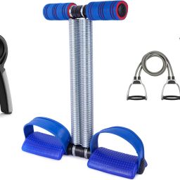 WORKOUT COMBO OF TUMMY TRIMMER, DOUBLE TONING TUBE, HAND GRIPPER Fitness Accessory Kit Kit-image-56