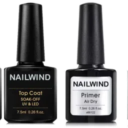 Pack Of 4- Uv Lamp Dry- Matte, Glossy Finish Top Coat, Base Coat, Nail Primer Acrylic/Polygel/Gel Nail Extension- Gel Nail Colour Or Diy Nail Art-image-13
