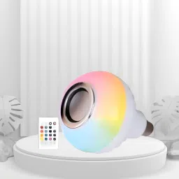 Clairbell Bluetooth Music Bulb Speaker With Remote Control Change Disco light for HomeQ227 Smart Bulb-image-85