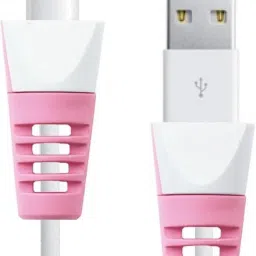 KAELAN Cable Cord Protector Saver for Data Cable Pack Of 2pcs Cable Protector (Pink) Cable Protector-picture-14