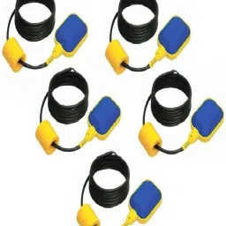 Divinext 5pc 250v Waterproof Cable Float Switch Micro switch Based Liquid Fluid Water Level Controller Float Switch/Water Level Regulator/ Liquid Switch With Adjustable Stopper Weight for Tank Pump Sump Pump Water Tank Square Head Cable Floating Switch Automatic Water Level Controller NO/NC Magnetic Sensor Floaty 5pc Wired Sensor Security System-23