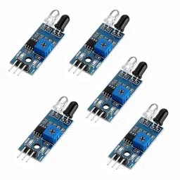 (Pack of 5) IR Proximity Sensor for line follower and Obstacle sensing Robots Security Circuit and Motion Detector Electronic Hobby Kit-22