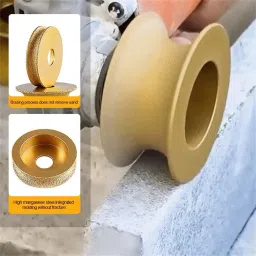 15mm Diamond Profile Hand Half-Round Edge Blade Brazing Masonry Moulding Wheel for Tile , Marble, Granite Moulding Glass Cutter-22