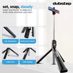 Dubstep Flickstick Smart Selfie Stick with 360 Degree Rotation Bluetooth Selfie Stick image 4