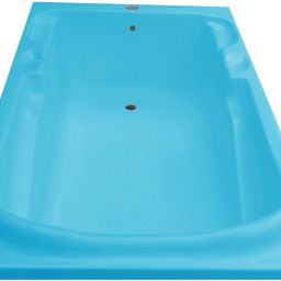 Euro 5.5 Feet Fixed Acrylic Bathtub - Cyan Blue Euro Drop-in Bathtub-image-79