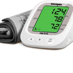 NISCOMED BP Monitor with Extra-Large Cuff , PW-218 Fully Automatic Digital Blood Pressure Monitor with Extra Large Cuff ,3 Color Hypertension Alert LCD indicator, LCD Display Bp Monitor Fully Automatic Digital Blood pressure Monitor Bp Monitor-12