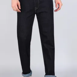 Men Jogger Fit Mid Rise Dark Blue Jeans-image-26