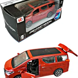 Diecast Pullback Metal Toy Car with Openable Doors (Red Colour) for Kids-image-14