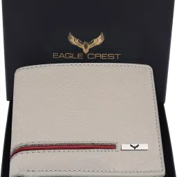 Men Casual Beige Genuine Leather RFID Wallet-image-42