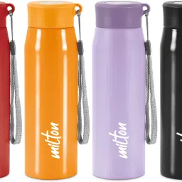 Handy Stainless Steel Water Bottle, 690 ml Each, Red, Orange, Purple, Black 690 ml Bottle-27