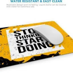 ZORI STOP THINKING START DOING Printed Mouse Pad for Gaming Computer, Laptop MousePad Mousepad image 3