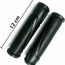 lorwadiya Cycle Handle Grip Soft Rubber Non Toxic Anti-Slip MTB Black Color Bicycle Handle Grip image 3