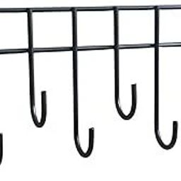 Steel Cloth Hanger for Wall with( 11 Hooks)Door Hooks/Kitchen Utensil Hanger Hook Rail 11-image-85