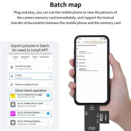 HRYFiNE 6 IN 1 OTG Reader,USB ,Portable Memory Card Reader for Computer & Android Phone Card Reader image 5