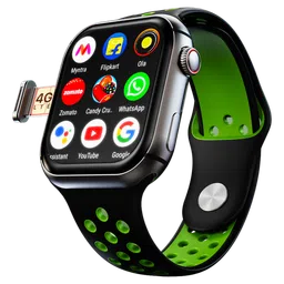 FIRE-BOLTT Dream Wi-Fi+4G SIM Android OS Wristphone (51.3mm HD Display, In-built GPS, Forest Fringe Strap)-24