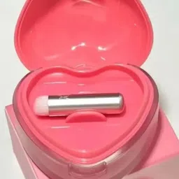 brm traders Heart Shape Blush With Brush Applicator 3 in 1 Lip & Cheek & Eye Tint image 2