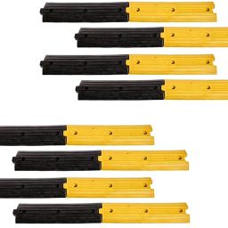 Plastic Rumblers Safety Speed Breaker Size-500x125x25 MM, Set of 8 meters Emergency Sign-image-56