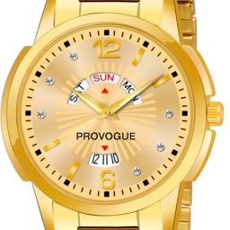 Original Gold Plated Day & Date Functioning For Boys Analog Watch- For Men PGLC-3001-44