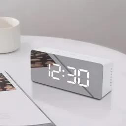 Digital White Clock-26