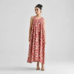 Women Printed Viscose Rayon Flared Kurta-image-9