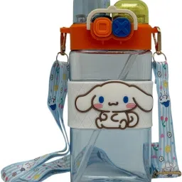 Water Bottle Reusable Kids with Two Lids Leak Proof with straw Drinking bottle 520 ml Water Bottle-image-11