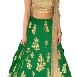 Embroidered Semi Stitched Lehenga Choli-image-77
