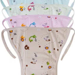 Cotton Hosiery Printed Cushioned Padded Nappy/Langot For 0-3 Months Baby-image-22