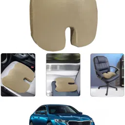 Beige Memory Foam Car Pillow Cushion for Skoda-image-87