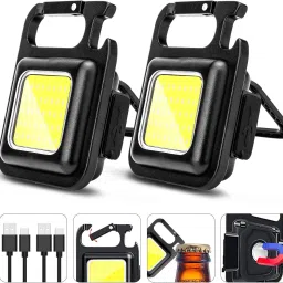 2Pack Keychain Led Light 4 Hours Battery Life With Bottle Opener LED Front Light-14