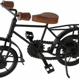 Wooden and Iron Home Decorative Handcrafted Cycle Showpiece,-24