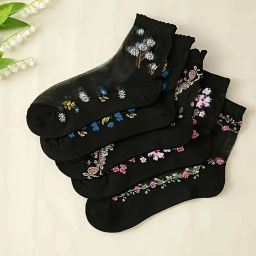 Women Self Design, Embriodered, Floral Print Ankle Length-13