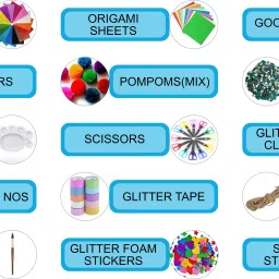 cute n awesome Art and Craft DIY kit for all (set of 30 items) image 3