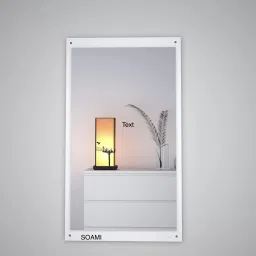 Mirror White Rectangle Bathroom Mirror-picture-37