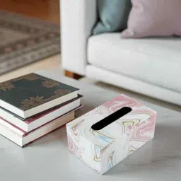 aarvi decor studio Premium Marble Tissue Holder Dispenser for Dining Table, Office & Living Room-picture-46