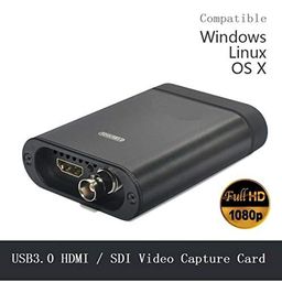 Microware HDMI USB3.0 / SDI Video Capture Card for Windows, Linux, OS X (Mac) HD Loop Thru Game Dongle Grabber Device 1080P 60fps UVC Free Driver Box image 2