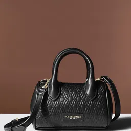 Accessorize Textured Bowling Handheld Bag with Quilted image 1