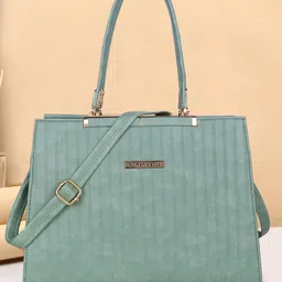 WOMEN MARKS Striped Structured Handheld Bag-18