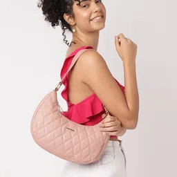 Fastrack Half Moon Hobo Bag with Quilted-16
