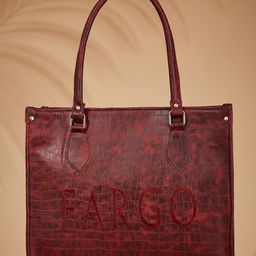 FARGO Textured Structured Shoulder Bag-45