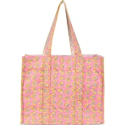 Block N Style Women Graphic Printed Shopper Cotton Tote Bag-picture-8