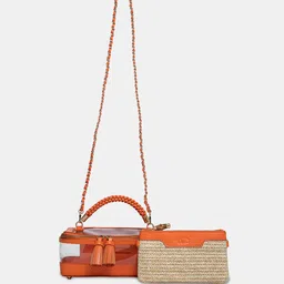 HIE Structured Handheld Bag With Pouch image 5
