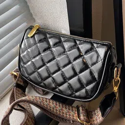 Diva Dale Textured Quilted Structured Sling Bag-47