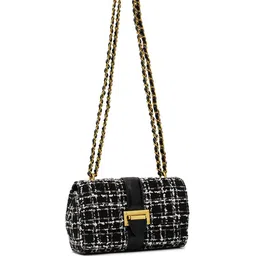 MIRAGGIO Checked Structured Shoulder Bag image 2